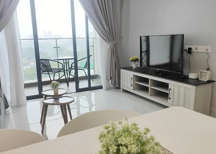 08Johor, Near Ciq, Danga Bay Free Parking 2Br6Pax